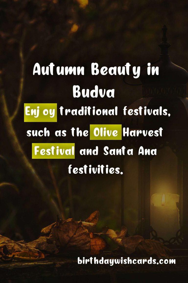 Discover the Autumn Beauty of Budva – November 18-21, 2021