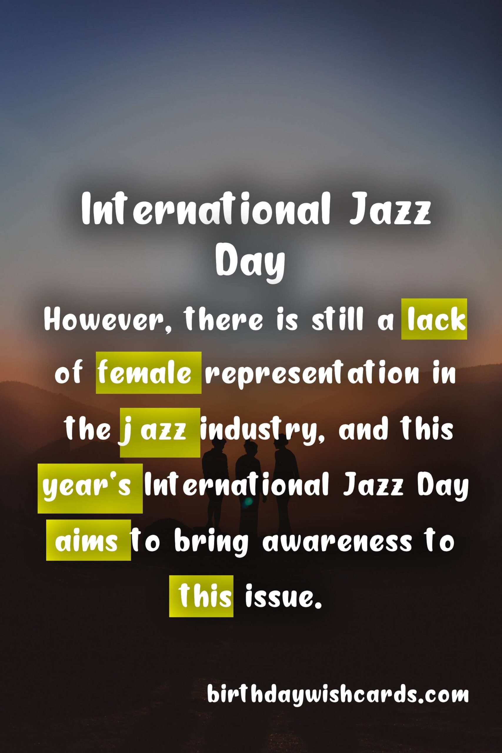Birthday Wish Cards | International Jazz Day - April 30