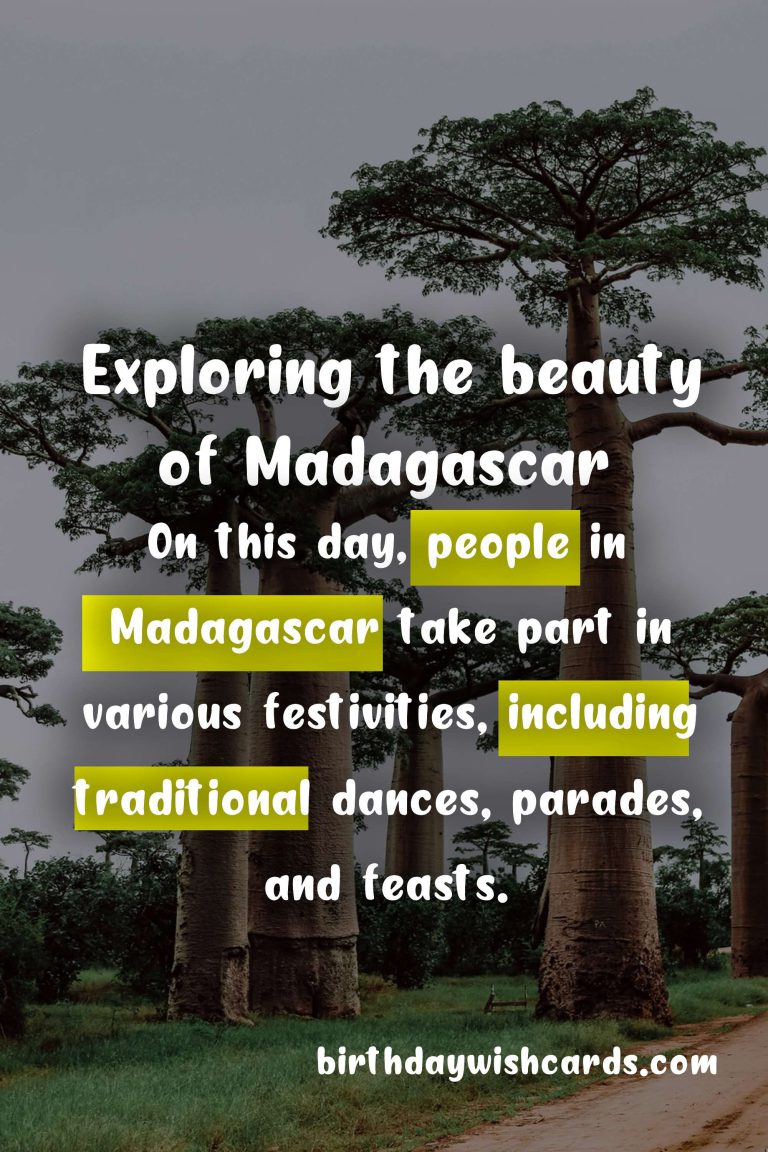 Celebrating Harivola – April 22: Honoring The Beauty of Madagascar