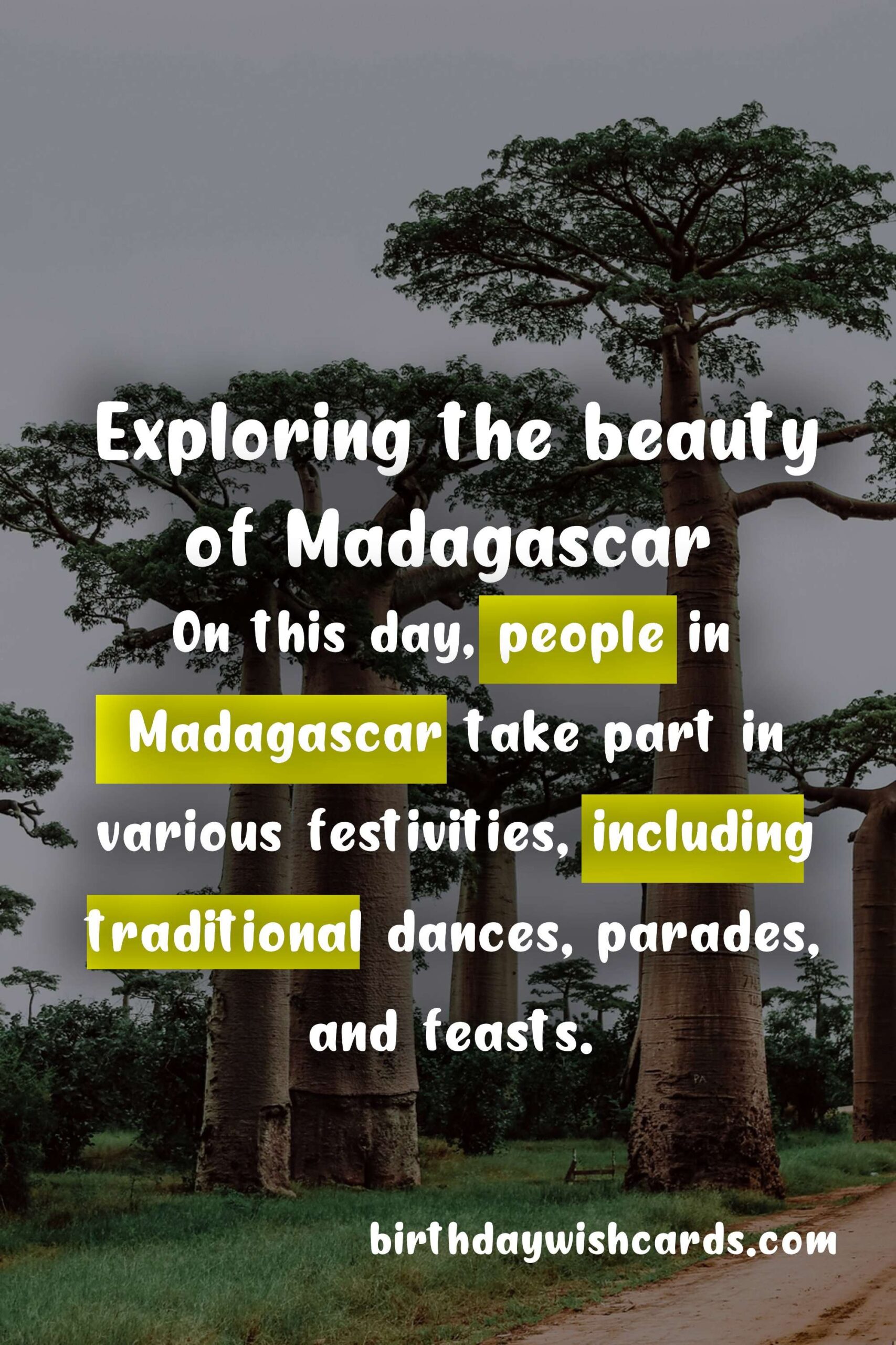 Birthday Wish Cards | Celebrating Harivola - April 22: Honoring The Beauty of Madagascar