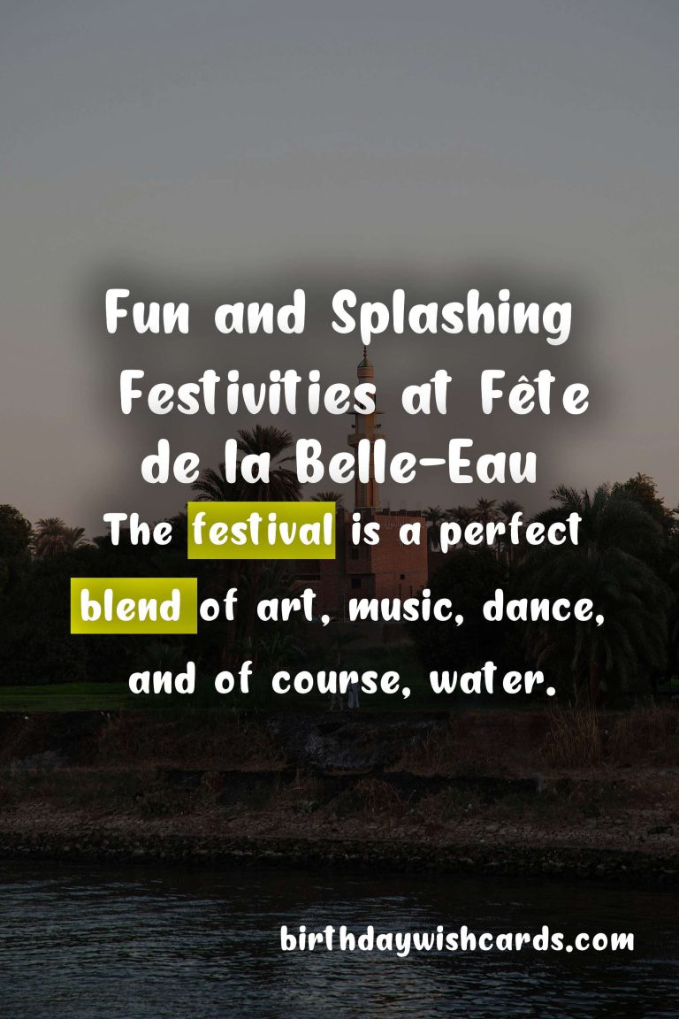 Fête de la Belle-Eau – Celebrating French Water Festival on July 4