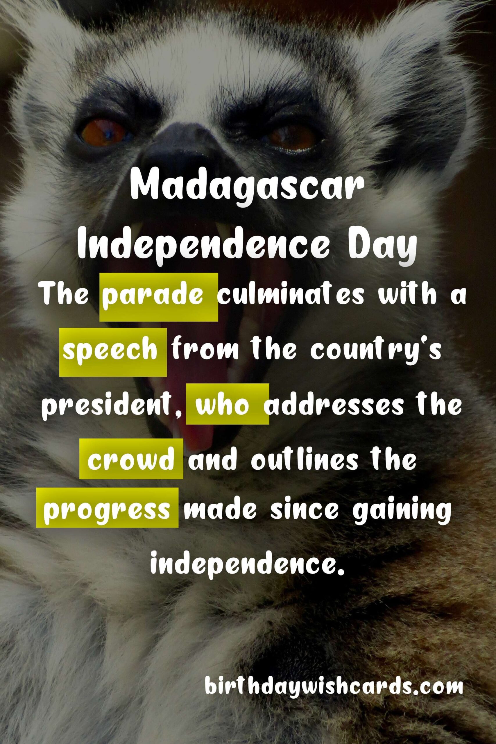 Birthday Wish Cards | Fety Mihavanja - September 18: A Celebration of Madagascar's Independence Day