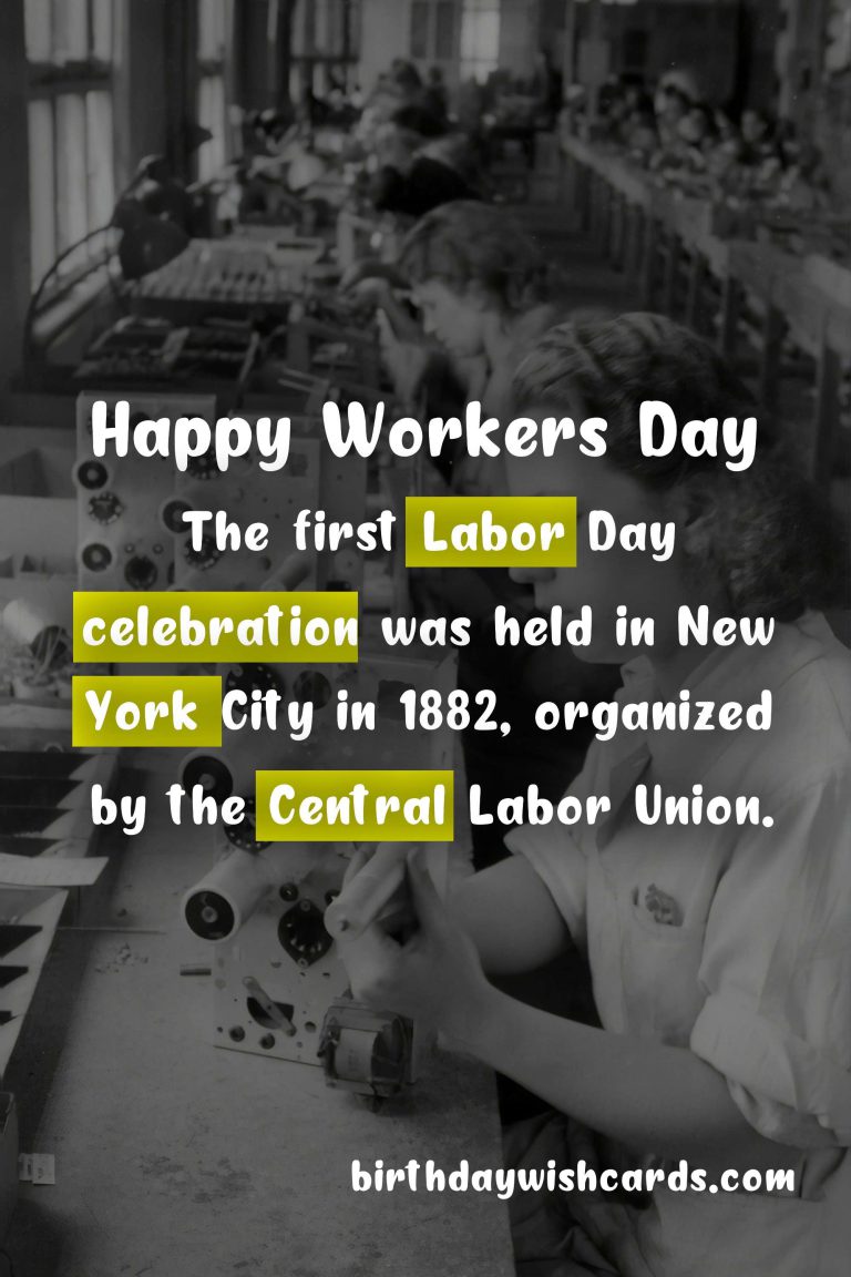 Labour Day – Celebrating the International Workers’ Day on May 1st