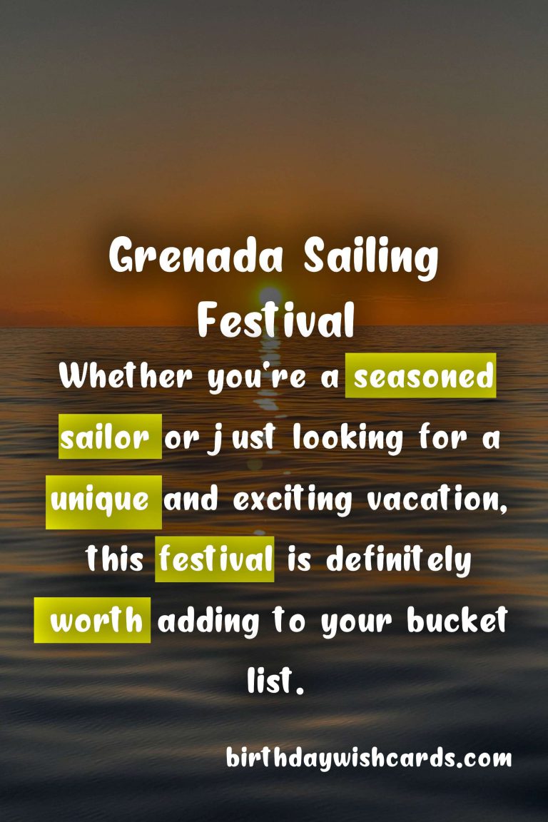Grenada Sailing Festival: A Spectacular Event for Sailing Enthusiasts