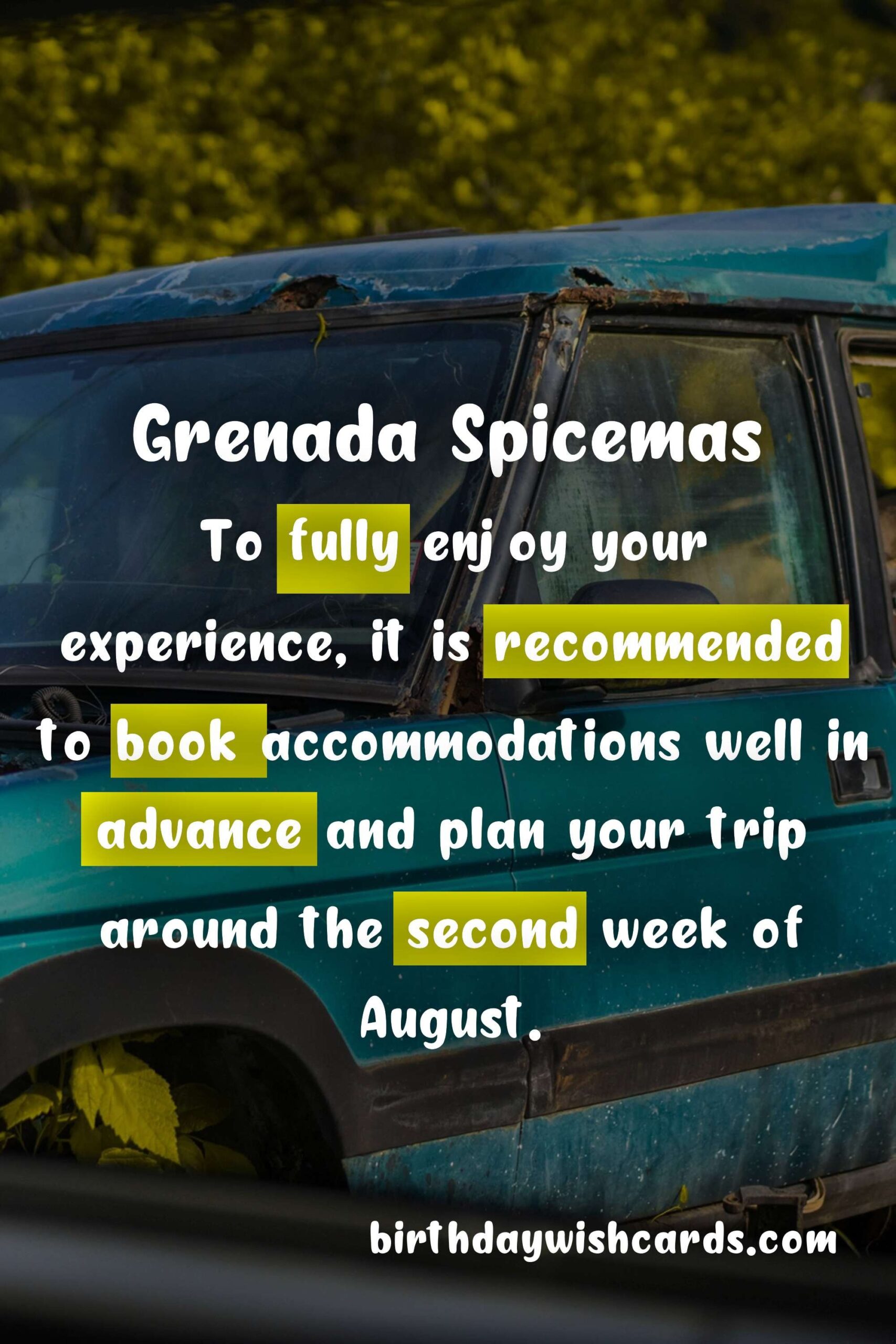 Birthday Wish Cards | Grenada Spicemas - August - Bringing Authenticity and Fun to the Caribbean