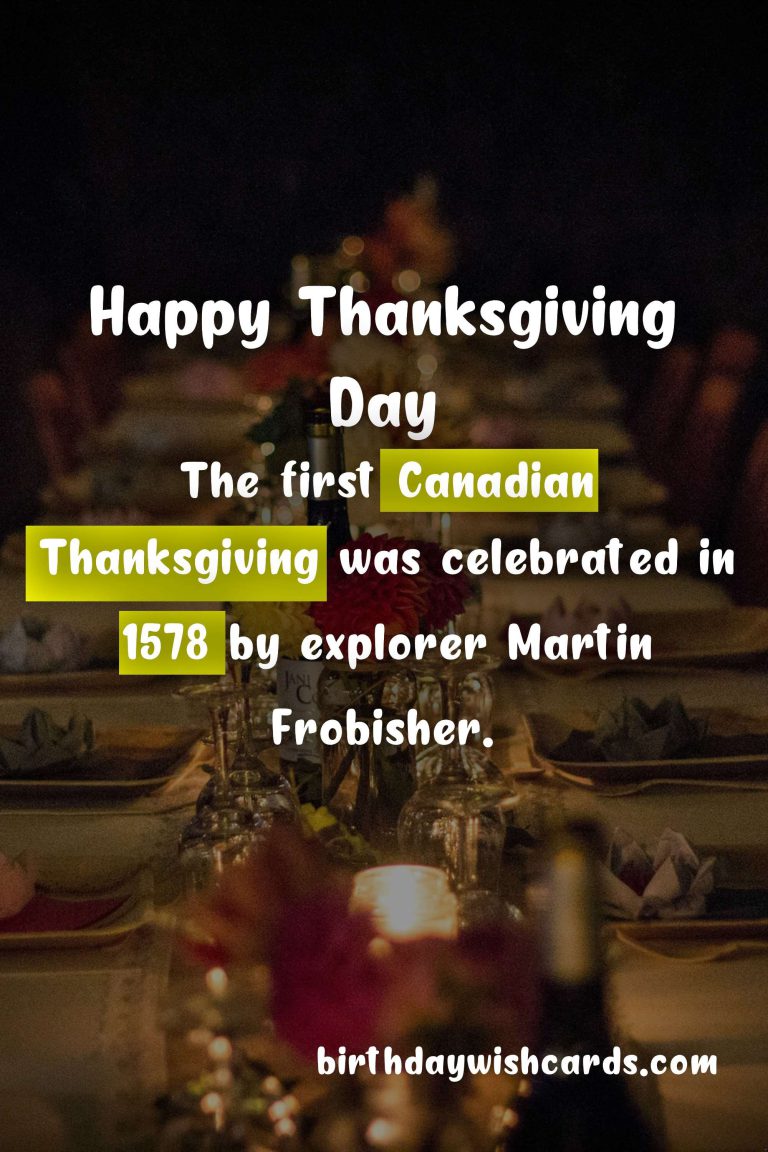 The History and Traditions of Thanksgiving Day in October