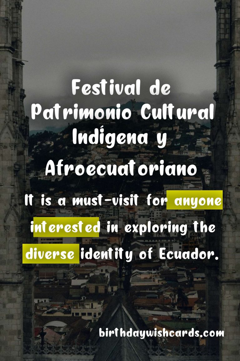 Festival de Patrimonio Cultural Indígena y Afroecuatoriano (Indigenous and Afro-Ecuadorian Cultural Heritage Festival) – October 12
