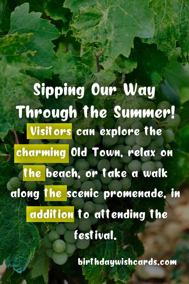 Limassol Wine Festival – August 26th: Sipping Our Way Through the Summer!