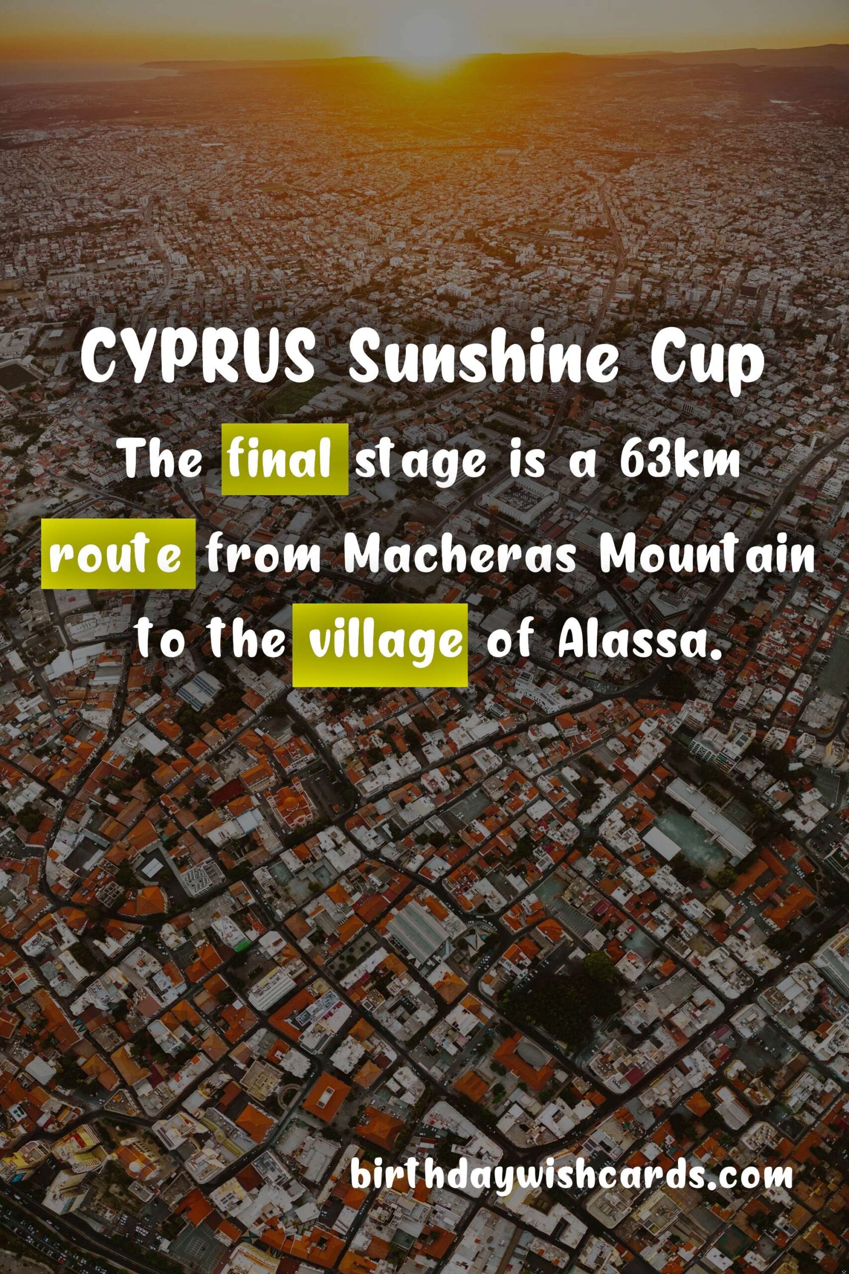 Birthday Wish Cards | Saddle Up for the CYPRUS Sunshine Cup – The Ultimate Cycling Competition in February