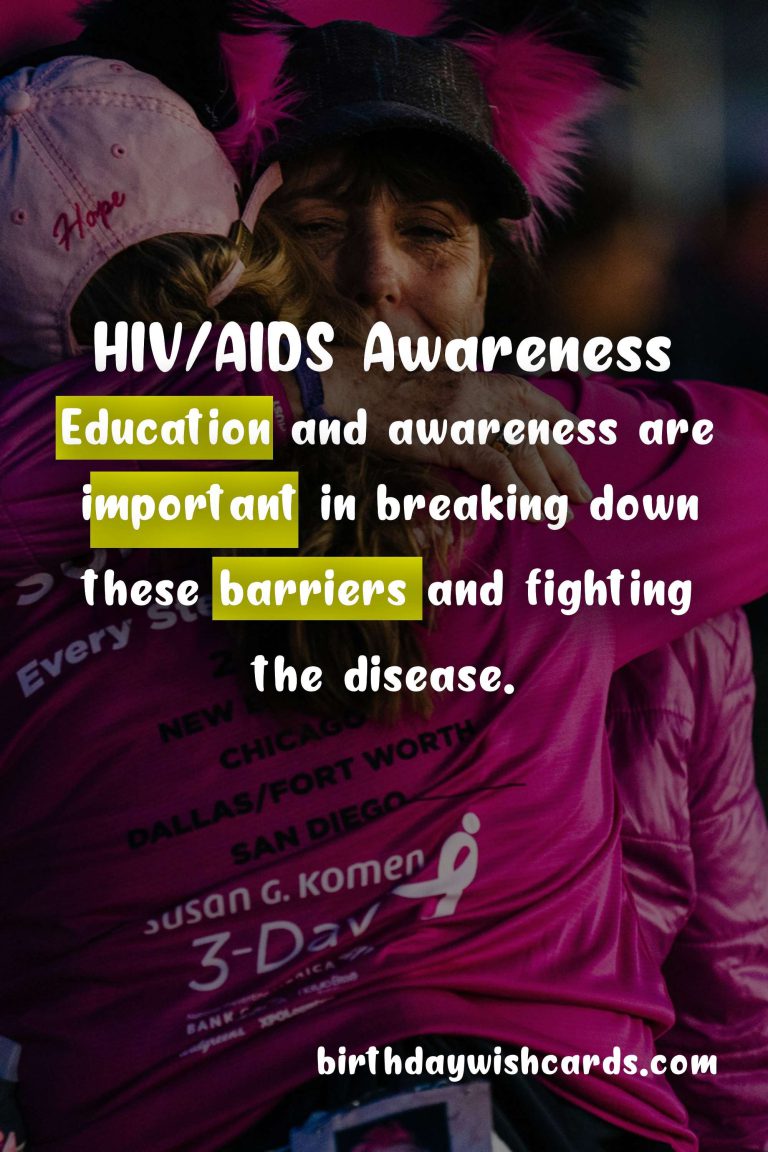 World AIDS Day – December 1st