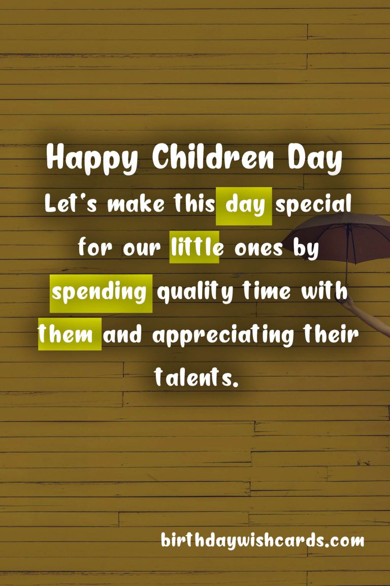 Celebrating Children’s Day – May 27