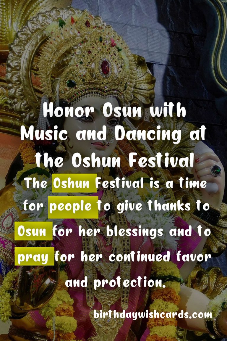 Celebrate the Joyful Oshun Festival from August 5 – August 25