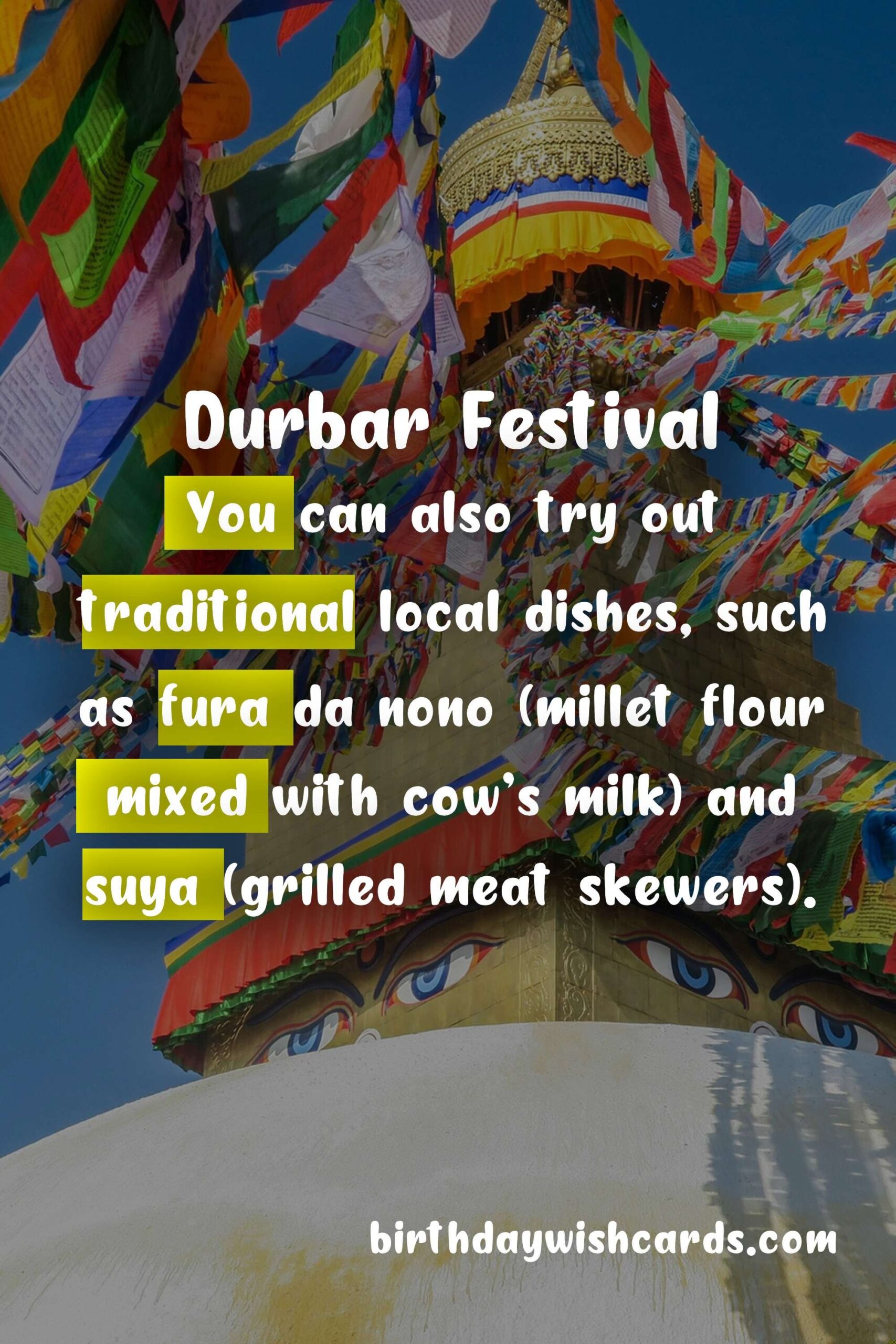 Birthday Wish Cards | Experience the Vibrant and Exciting Durbar Festival - July 28 - July 29