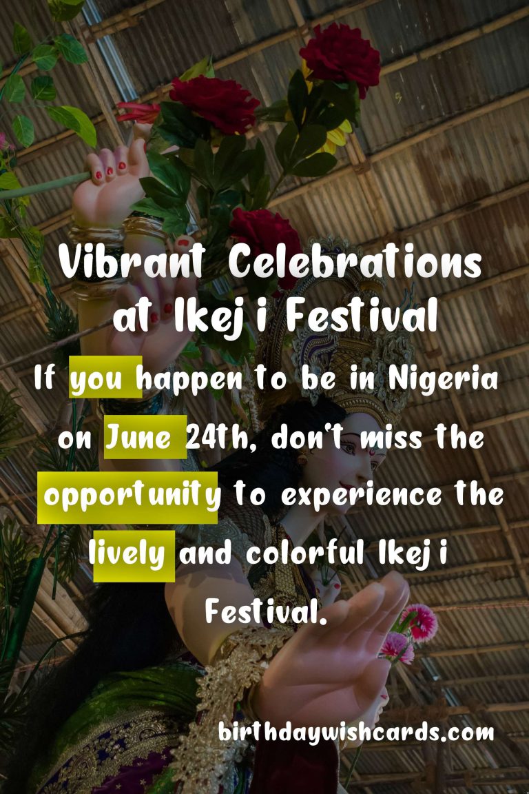 Celebrate the Rich Culture of the Ikeji Festival – June 24