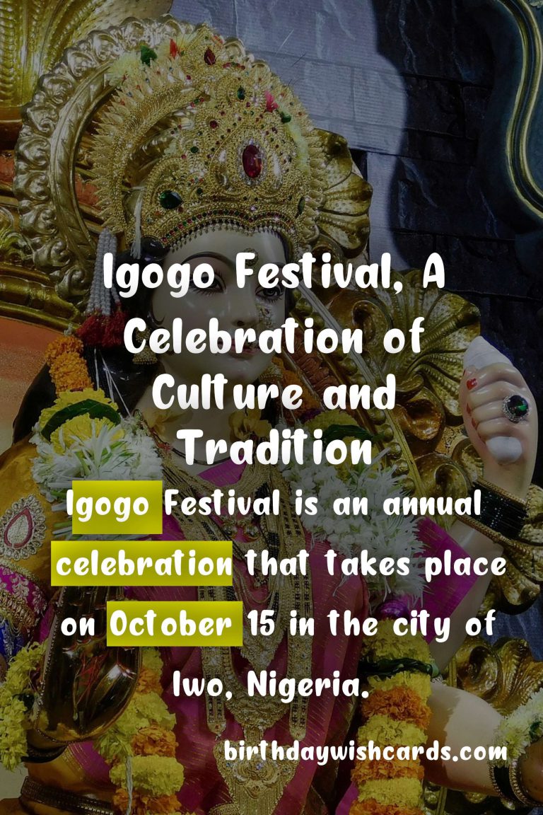 Celebrate Igogo Festival on October 15: A Festive Spectacle of Traditions and Culture