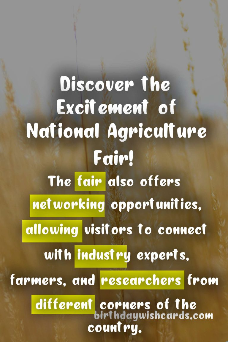 Discover the Excitement of National Agriculture Fair (December 14) with Us!