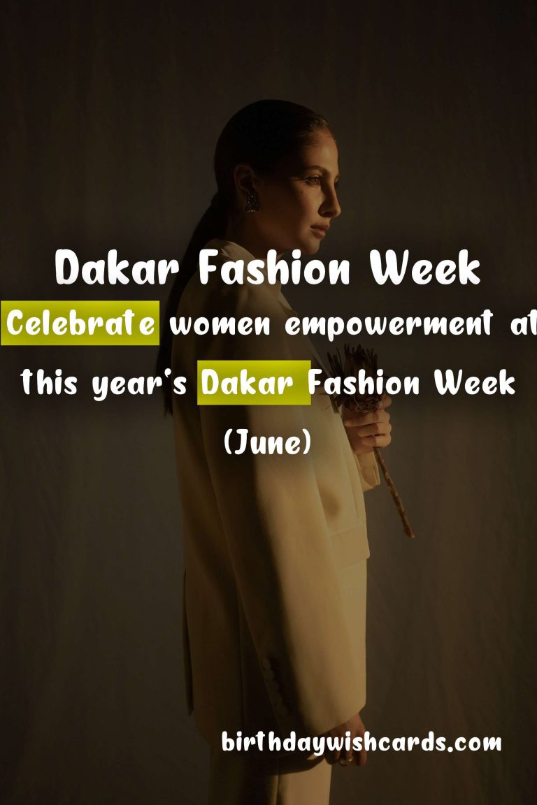 Discover the Latest Trends at Dakar Fashion Week (June)