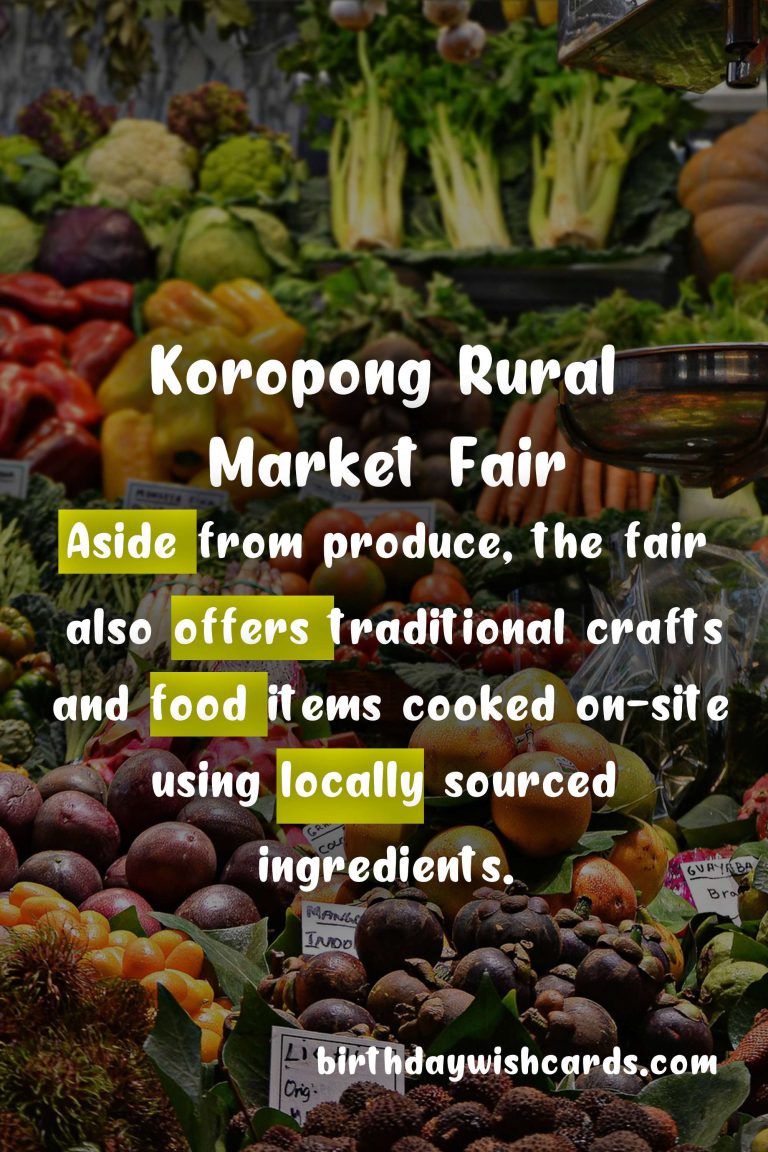 Koropong Rural Market Fair: Bridging The Gap Between Farmers And Consumers
