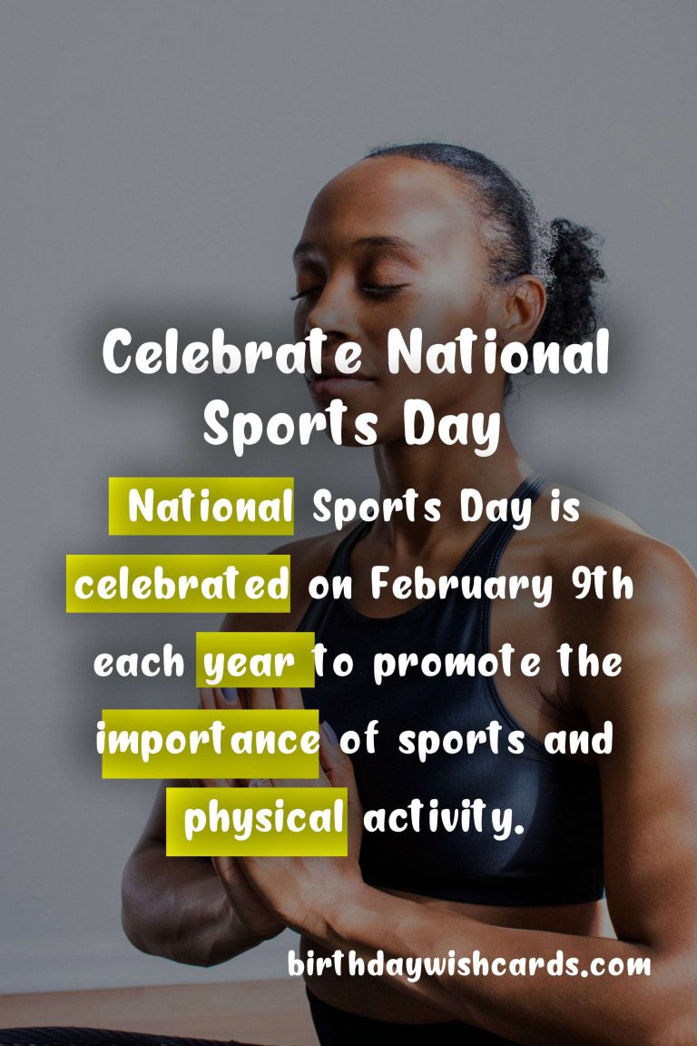 Celebrate National Sports Day on February 9th with These Exciting Activities