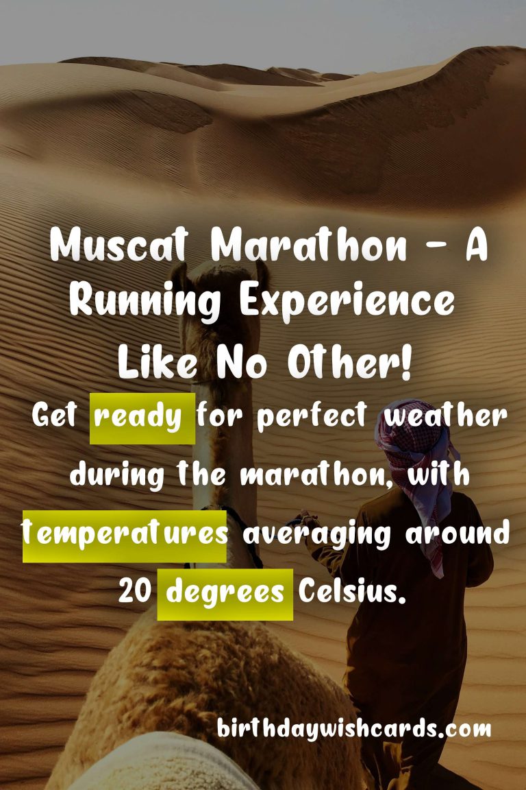 Experience the Beauty of Oman’s Landscape at the Muscat Marathon – January/February