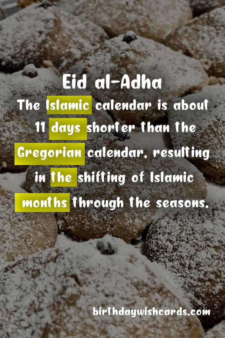 Eid al-Adha – Date Varies Each Year