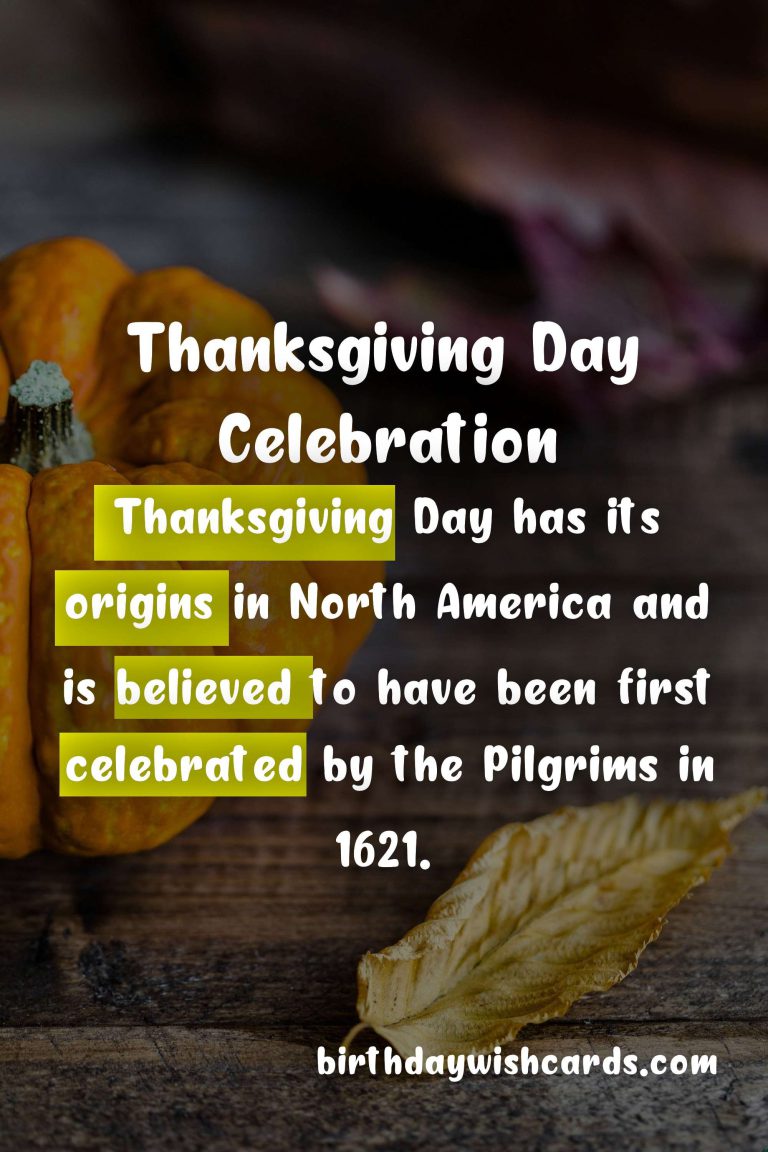 Thanksgiving Day – The Beloved Tradition Celebrated Every Last Monday of November