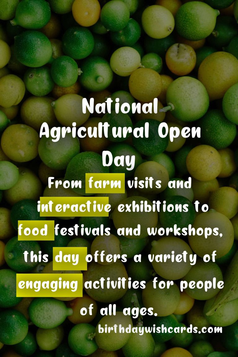 Dig Deeper into National Agricultural Open Day!