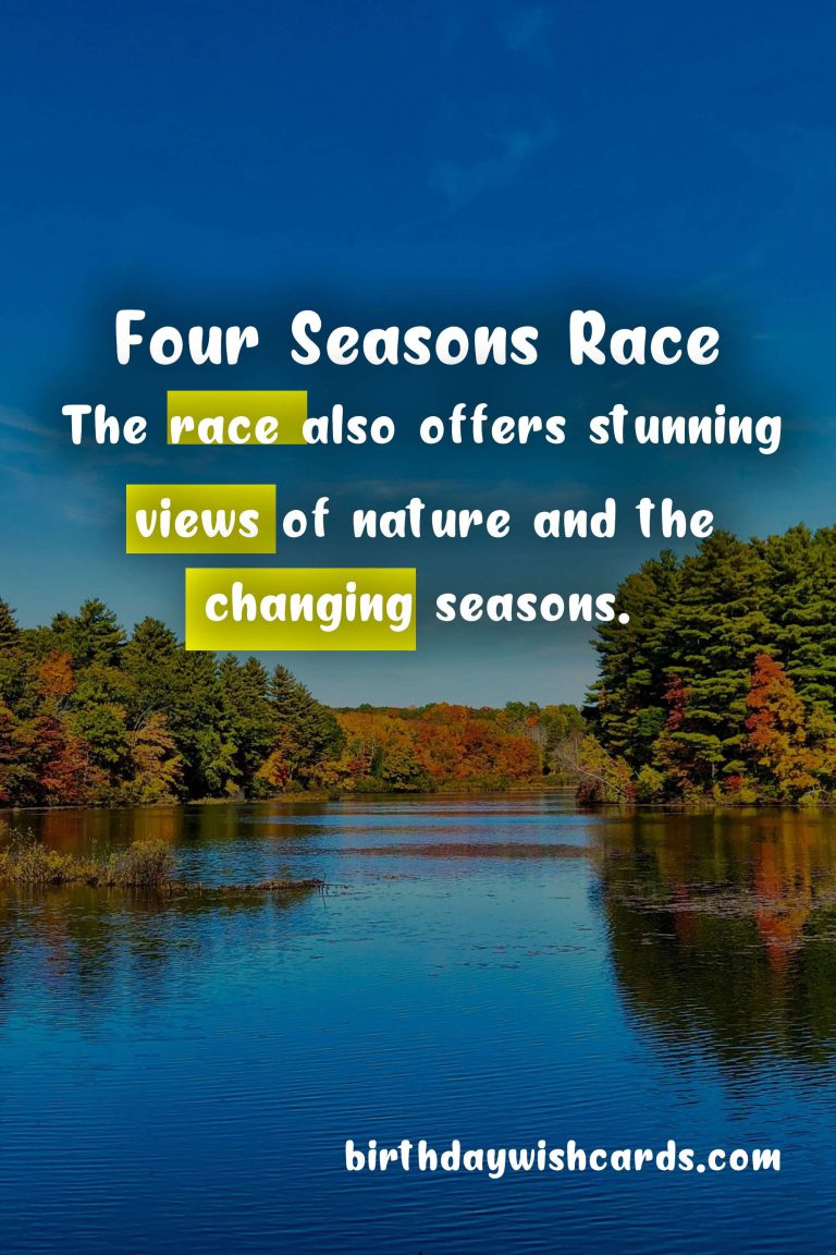 Four Seasons Race – Third Sunday in October