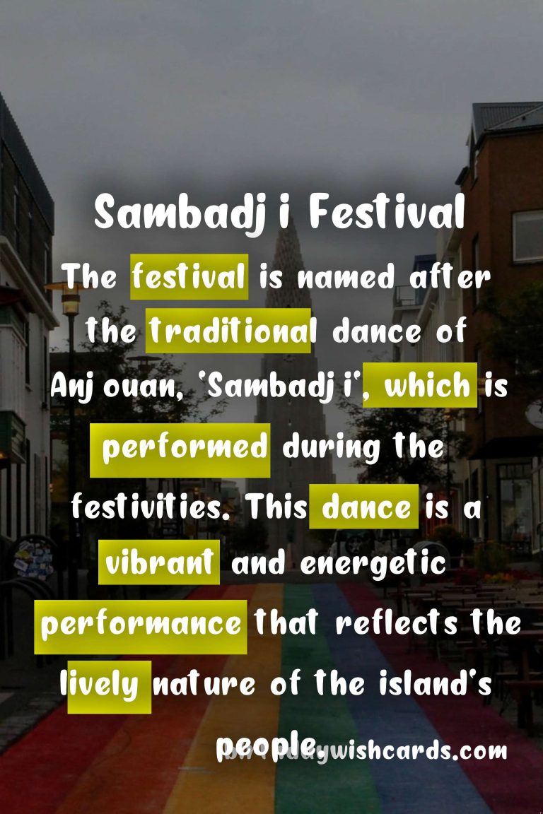 Sambadji Festival: Celebrating Anjouan’s Traditional Music and Dance – January 13th
