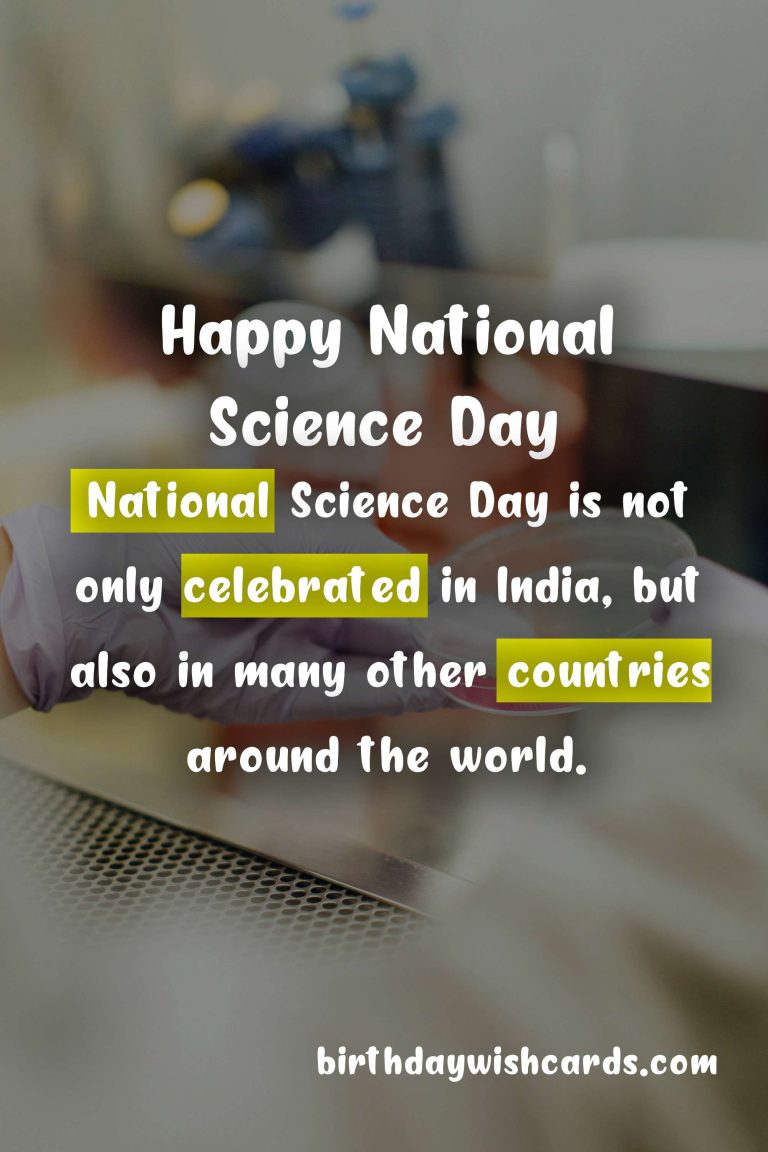 National Science Day – January 24th