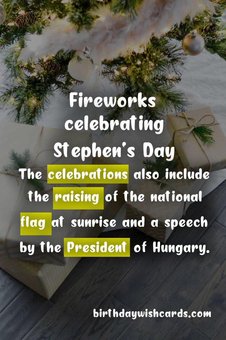 Stephen’s Day National Holiday: Commemorating the Foundation of the Hungarian State and First King St. Stephen