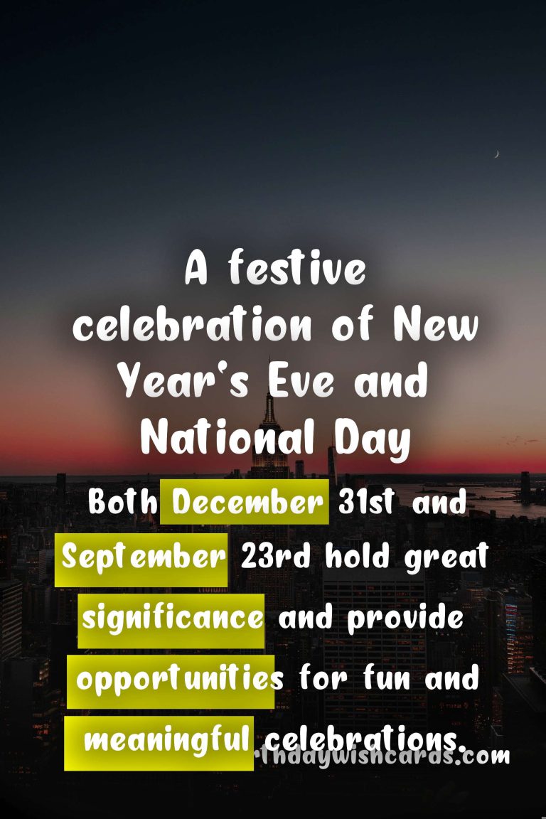 Ring in the New Year with a Memorable Celebration on December 31st