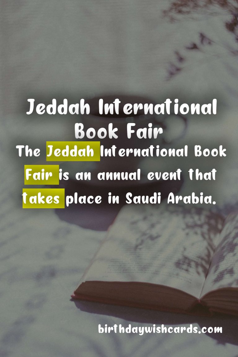 Jeddah International Book Fair: A Celebration of Literature and Culture