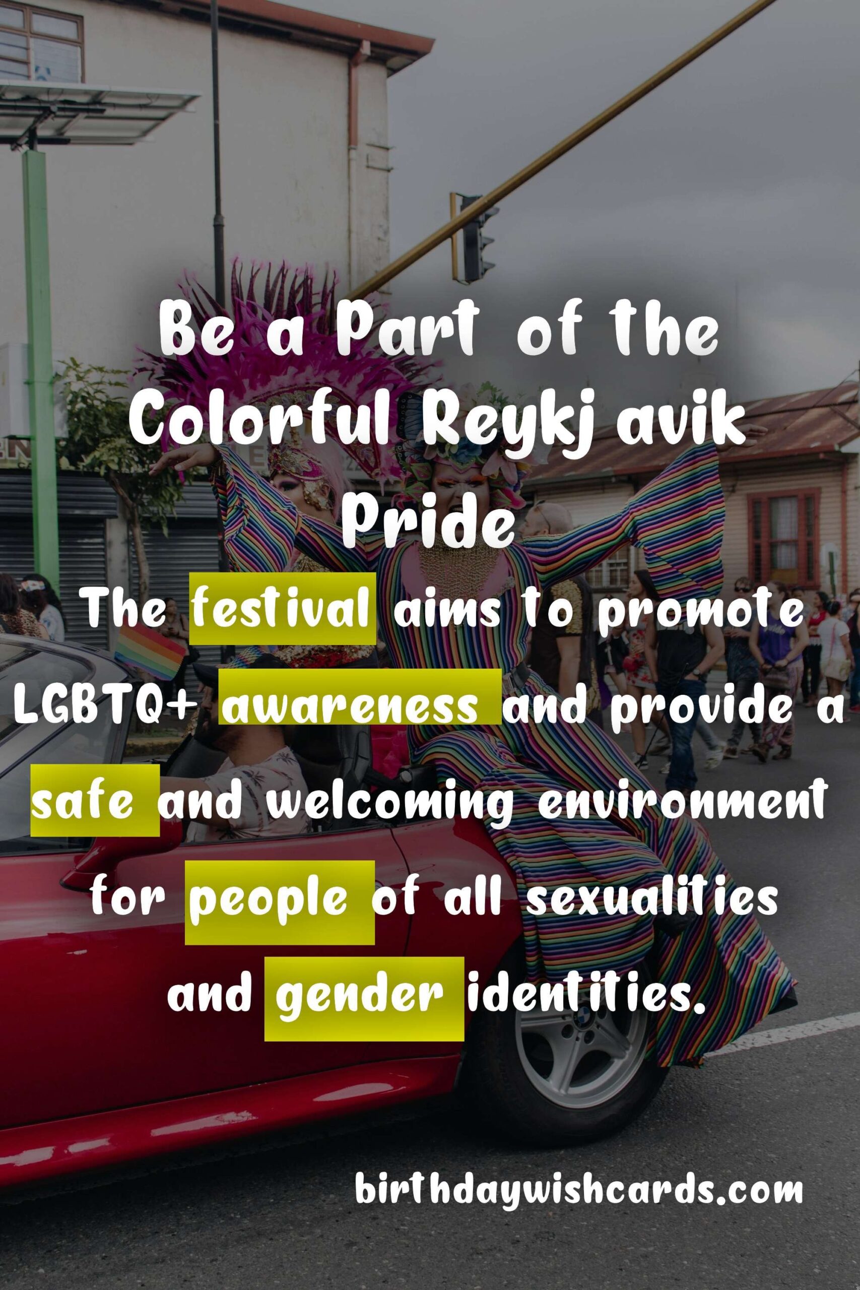 Birthday Wish Cards | Experience the Vibrant Celebration at Reykjavik Pride