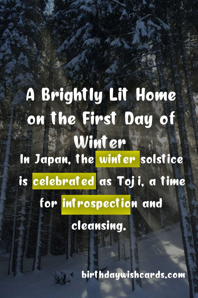 Celebrate the First Day of Winter