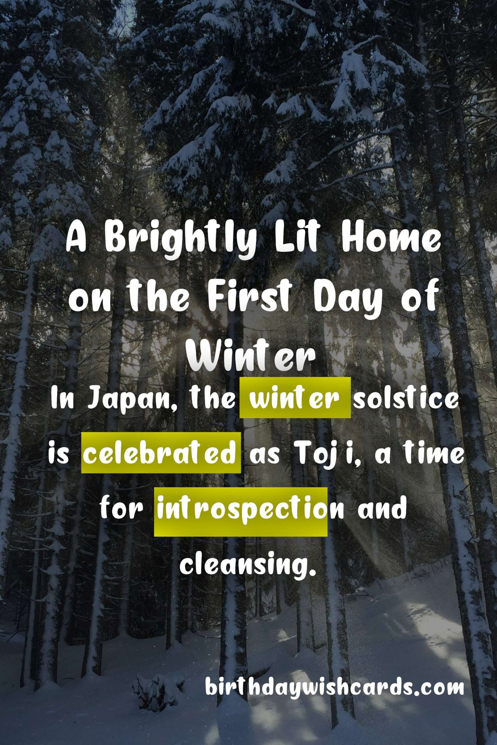 Birthday Wish Cards | Celebrate the First Day of Winter
