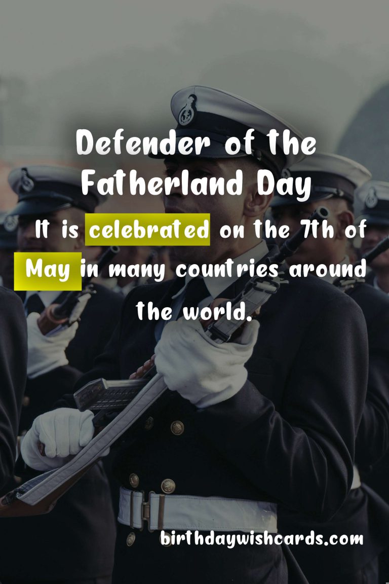 Defender of the Fatherland Day – 7 May