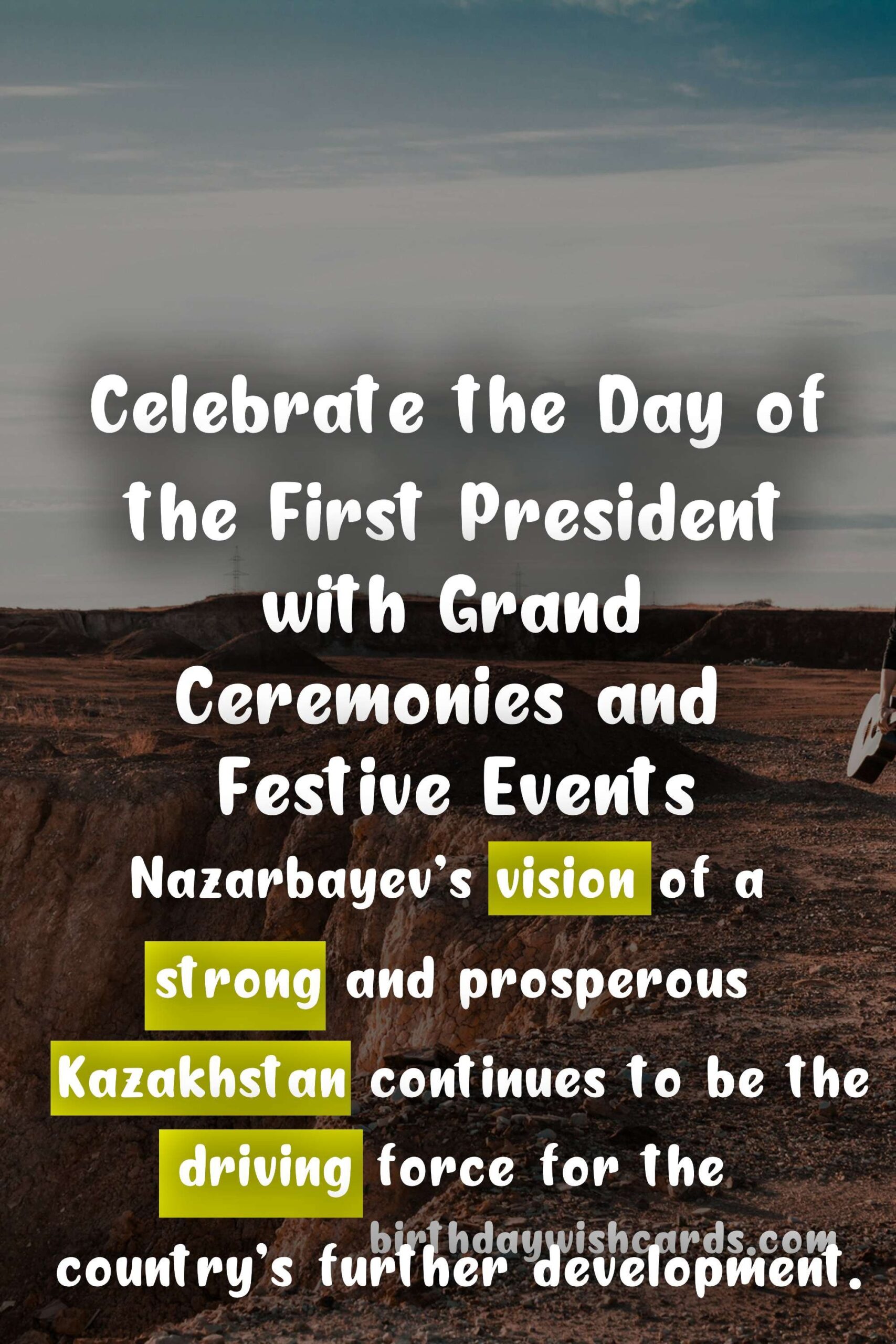 Birthday Wish Cards | Day of the First President - 1 December