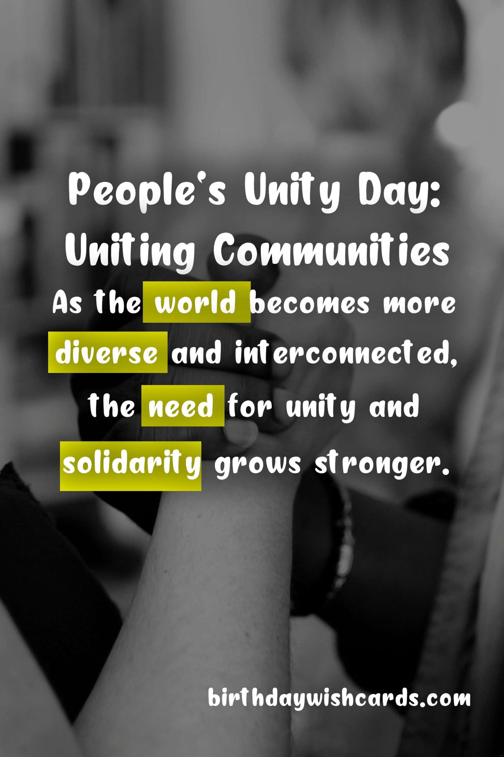 Birthday Wish Cards | People's Unity Day - 1 May: Breaking Barriers and Uniting Communities