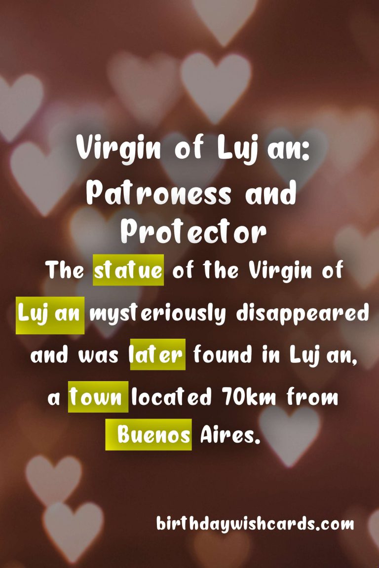 Celebrating the Day of the Virgin of Lujan: December 8