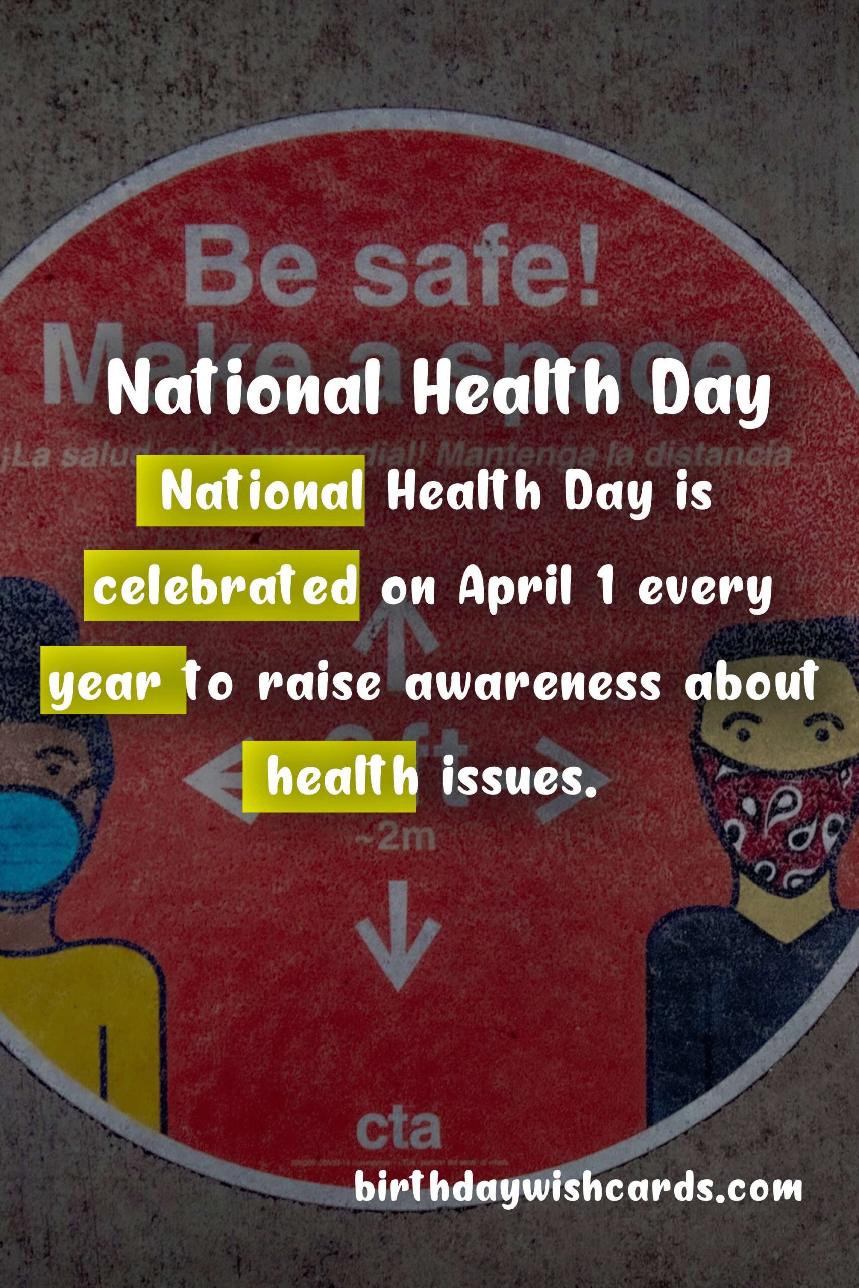 Birthday Wish Cards | Celebrate National Health Day 2021 - A Reminder to Prioritize our Well-Being