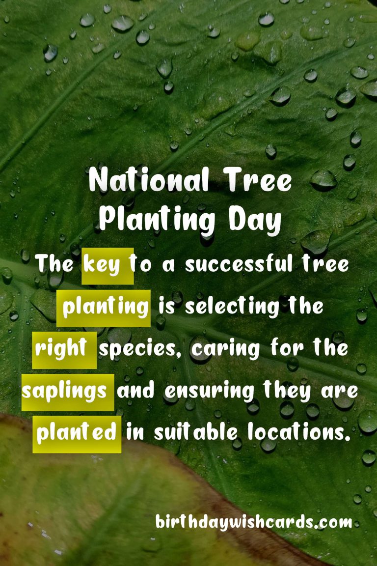 National Tree Planting Day – March 12