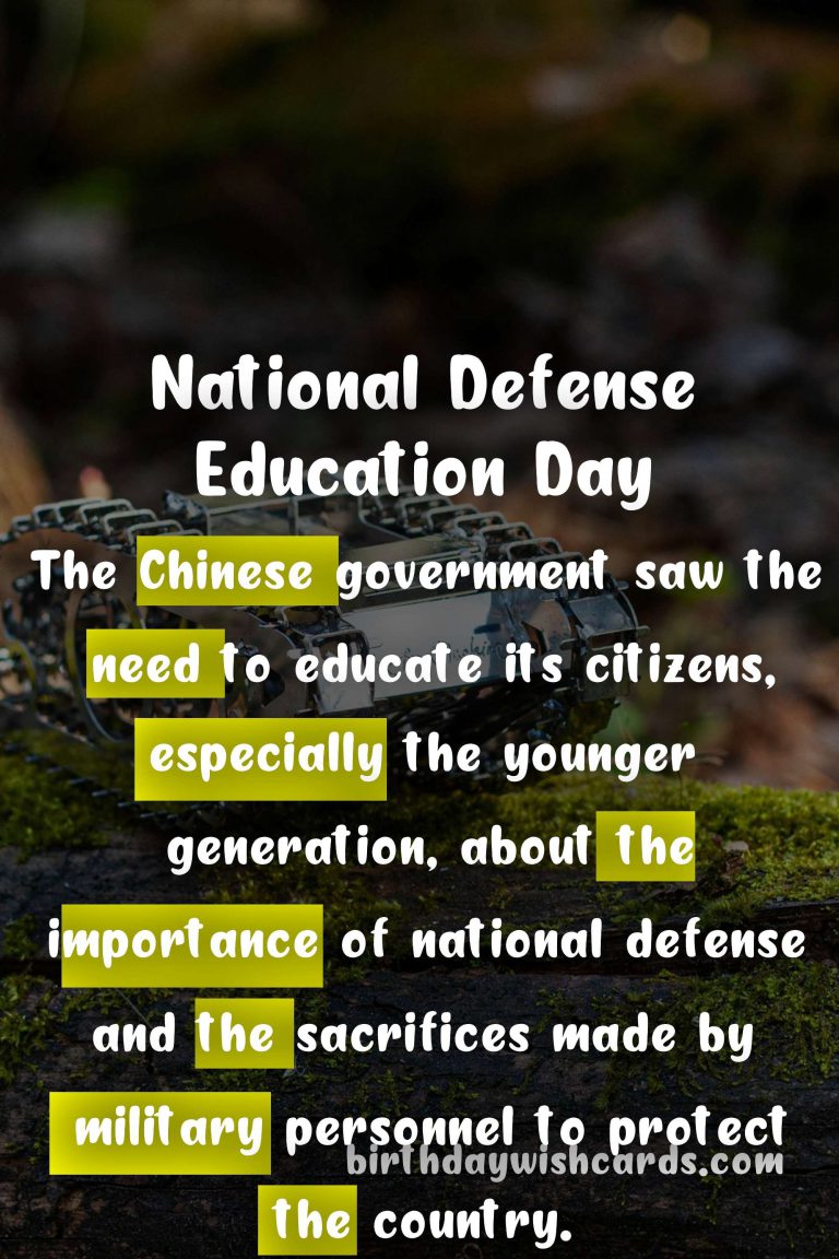 Celebrate National Defense Education Day – September 15