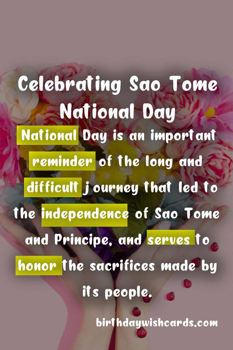 Celebrate Sao Tome National Day on September 29