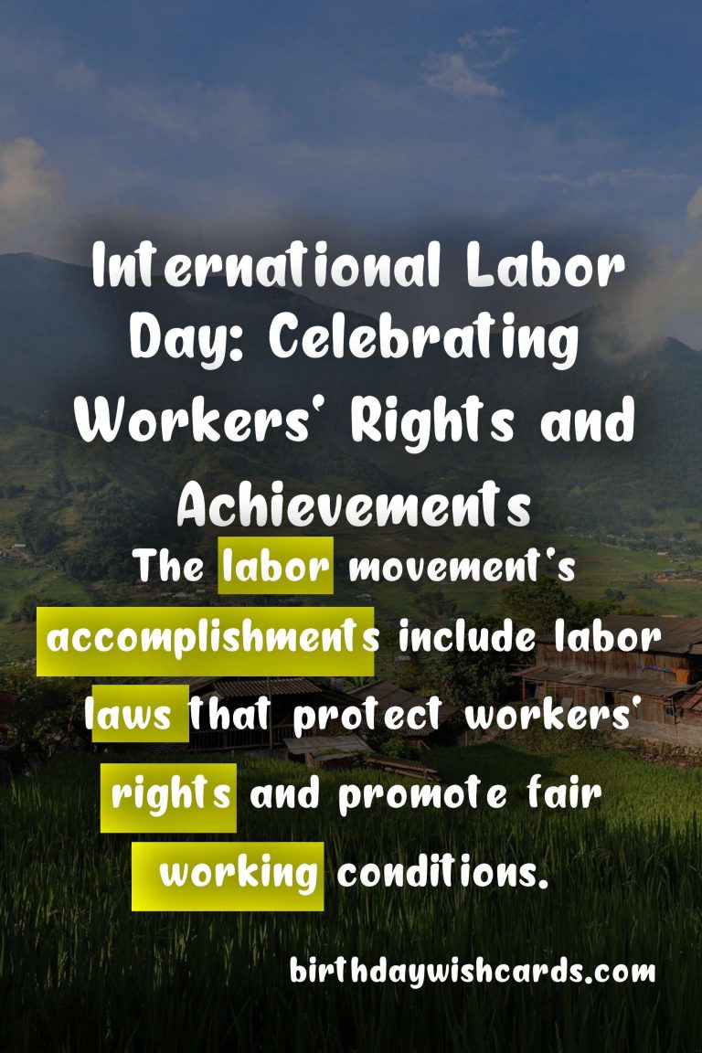 Why International Labor Day Matters: A Celebration of Workers’ Rights and Achievements