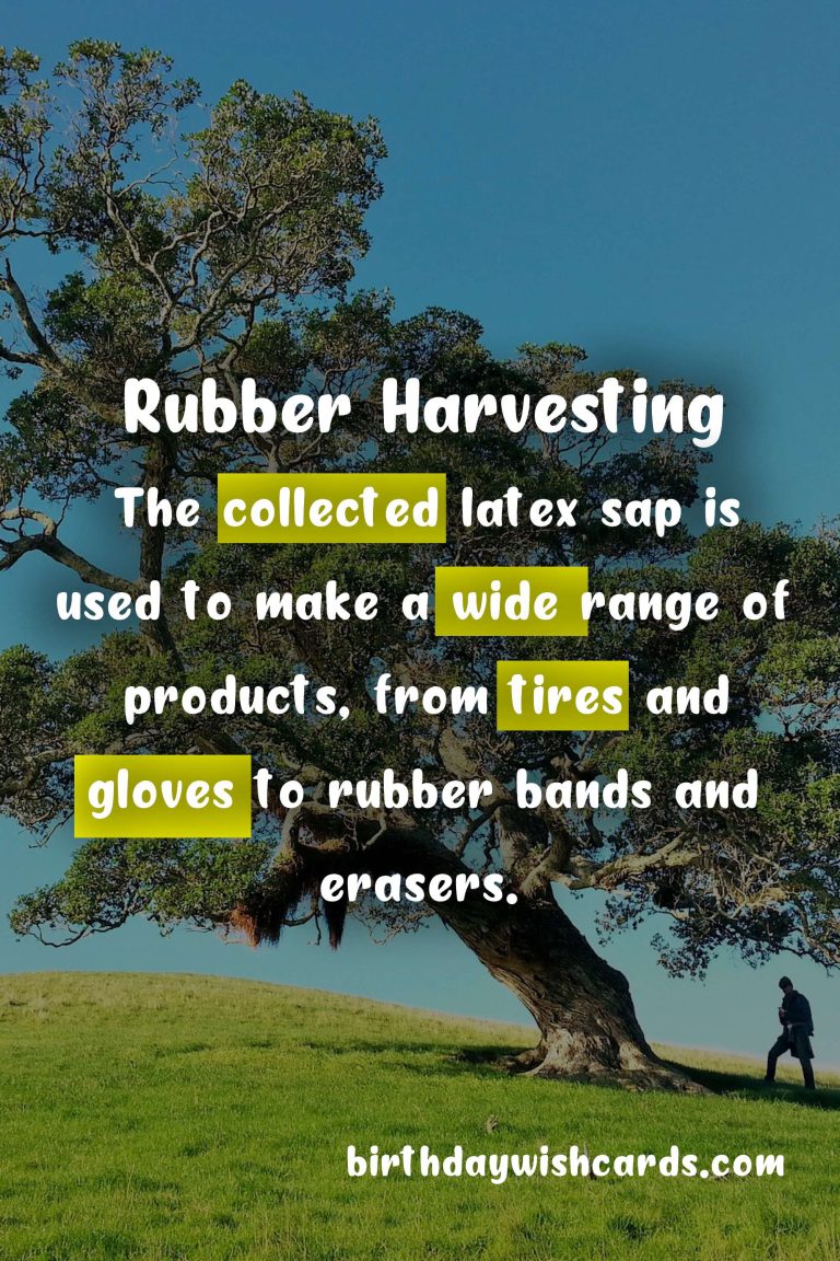Firestone Rubber Tree Tapping Season – November to February