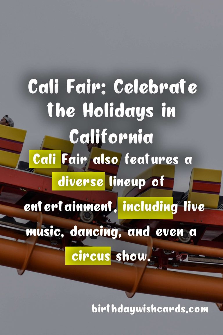 Celebrate the Holiday Season at Cali Fair!