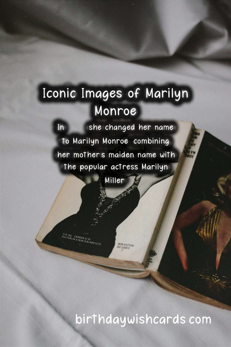 Birthday Tribute to Marilyn Monroe: Hollywood Icon Facts and Iconic Images