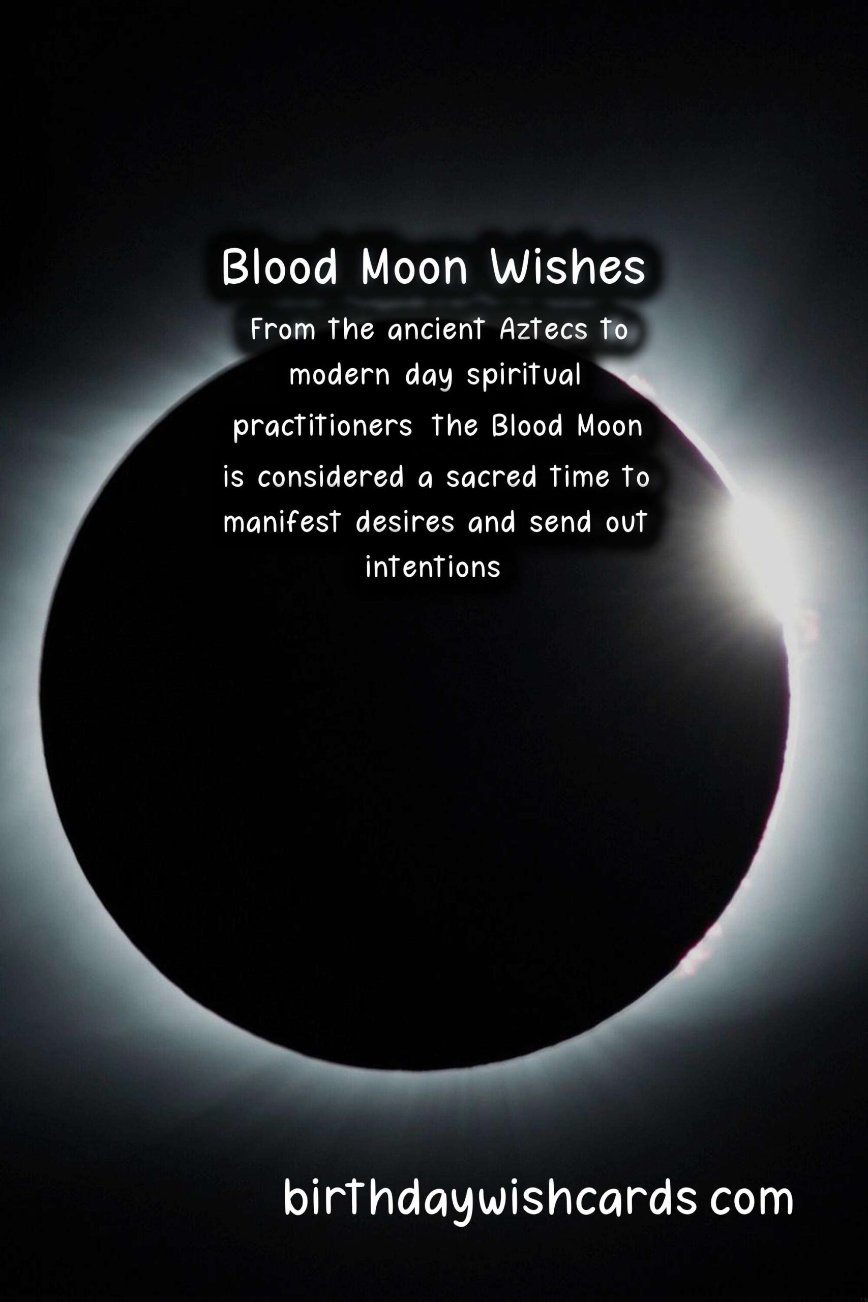 Birthday Wish Cards | Blood Moon Wishes: Mystical Lunar Moments