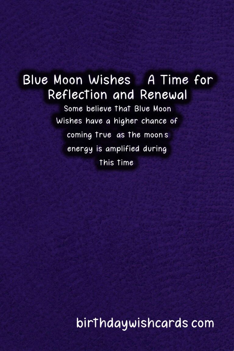 Blue Moon Wishes: Rare and Radiant